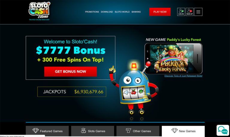 SlotoCash Casino Website