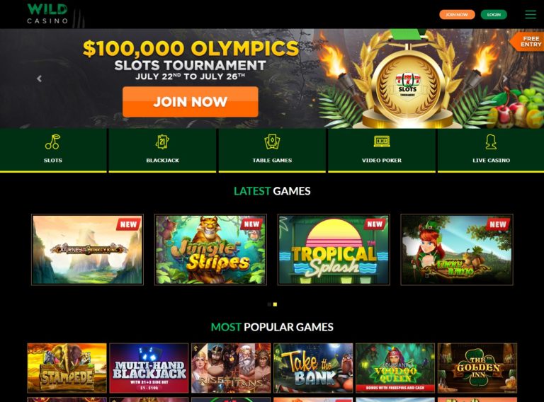 Wild Casino Website
